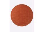 Teppich HEINE HOME Gr. 1, orange (terracotta), B:60cm H:15mm L:90cm, Wolle, Teppiche, Teppich