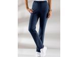 Dehnbund-Jeans CLASSIC BASICS, Damen, Gr. 24, Kurzgrößen, blau (dunkelblau), 81% Baumwolle, 17% Polyester, 2% Elasthan, unifarben, lang, Jeans