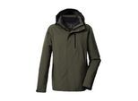 Funktionsjacke KILLTEC "KOW 90 MN JCKT", Herren, Gr. XXL, olivgrün, Obermaterial: 100% Polyester;Futter: 100% Polyester;Füllung: 100% Polyester, Jacken Funktionsjacke, Wasser- und winddicht, atmungsaktiv, abnehmbare Kapuze, viele Taschen