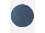 Teppich HEINE HOME Gr. 7, blau, B:190cm H:15mm L:290cm, Wolle, Teppiche, Teppich