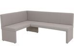 Eckbank HELA "TURIN", schlamm, schlamm, B:200cm H:90cm T:61cm, Holz, Polyester, Stoff, Sitzbänke, Eckbank, Eckbank, Gestell aus Holz, gepolstert, in 2 Ausführungen, Webstoff