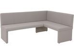Eckbank HELA "TURIN", schlamm, schlamm, B:200cm H:90cm T:61cm, Holz, Polyester, Stoff, Sitzbänke, Eckbank, Eckbank, Gestell aus Holz, gepolstert, in 2 Ausführungen, Webstoff