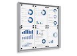 Showdown® Displays Economy XS Schaukasten 6x DIN A4 keine-Fach silber