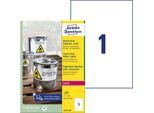 AVERY Zweckform wetterfeste Folienetiketten 210,0 x 297,0 mm