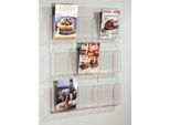 helit Wandprospekthalter 9x DIN A4 9-Fach transparent