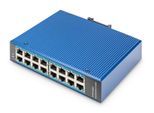 Digitus 16 Port Gigabit Ethernet Netzwerk Switch, Industrial, Unmanaged