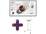 Samsung Flip Pro WM85B Flipchart 215,9 cm 85 Zoll inkl. Neomounts FL55-875WH1 motorisierter Rollwagenhöhenverstellbar