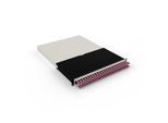 Patchbox patchbox.one Kabeleinzugssystem 30RU/OM4 (1,8 m) mit 24 Kassetten, LWL OM4, LC-LC, Kabel erikaviolett