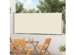 vidaXL Ausziehbare Seitenmarkise 120×500 cm Creme