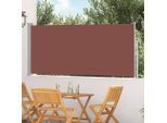 vidaXL Ausziehbare Seitenmarkise 120x300 cm Braun