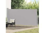 vidaXL Ausziehbare Seitenmarkise 160x500 cm Grau