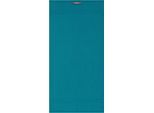 Badetuch EGERIA "Diamant", blau (petrol), B:70cm L:140cm, Frotteevelours, Obermaterial: 100% Baumwolle, Handtücher, Badetuch, Uni Programm mit schmaler Bordüre, 100 % Baumwolle
