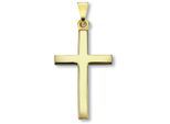 Kette mit Anhänger ONE ELEMENT "Schmuckset - Set mit Halskette Kreuz Anhänger aus 333 Gelbgold", gold, Halsketten, Damen, Gelbgold 333 Gold, Gelbgold 333, Gold, Persönlicher Akzent – schlicht, modern, aussagekräftig