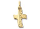 Kettenanhänger ONE ELEMENT "Kreuz Anhänger aus 333 Gelbgold Kreuz Anhänger aus 333 Gelbgold", gold, Schmuckanhänger, Damen, Gelbgold 333 Gold, Gelbgold 333, Gold, Kettenanhänger, Dezente Symbolik – stilvoller Begleiter für jeden Anlass