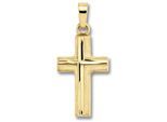 Kettenanhänger ONE ELEMENT "Kreuz Anhänger aus 333 Gelbgold Kreuz Anhänger aus 333 Gelbgold", gold, Schmuckanhänger, Damen, Gelbgold 333 Gold, Gelbgold 333, Gold, Kettenanhänger, Symbolische Note – harmonisch gestaltet mit Liebe zum Detail