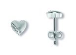 Paar Ohrhänger ONE ELEMENT "Zirkonia Herz Ohrringe Ohrstecker aus 925 Silber", silber, Ohrringe, Damen, Damen, Silber 925 (Sterlingsilber), Herz mit Bedeutung – eine feine Geschenkidee für viele Anlässe