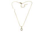 Kette mit Anhänger "Sarina", Damen, Gr. onesize, Metall, gold, COLLEZIONE ALESSANDRO, Halsketten, mit kleinem Stein