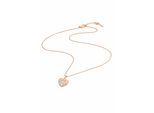 Kette mit Anhänger "Love", Damen, Gr. onesize, Silber 925 (Sterlingsilber), rosa (rosegold), COLLEZIONE ALESSANDRO, Basic, Halsketten, aus 925 Sterling Silber