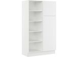 Mehrzweckschrank-Set IMPULS KÜCHEN "Warschau", weiß (weiß mit beton, optik natur), B:120cm H:206,2cm T:60cm, Holzwerkstoff, Pulverlack, Kastenmöbel-Sets, Vielfältige Varianten verfügbar; kombinierbar mit anderen Artikeln