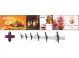 Samsung Menuboard 3x QM50C Smart Signage Display 126 cm 50 Zoll + Neomounts NMPRO-WMB3 dreifach Wandhalterung