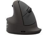 Fellowes Vertikalmaus Bretyta Plus+, Größe L, für Linkshänder, ergonomisch, 3-fache Konnektivität, 400-2400 dpi, mit Microban®-Schutz, schwarz