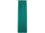 Vorhang ADAM "Uni Collection" Gr. 3, blau (petrol), B:145cm H:225cm, Jacquard, Baumwolle (Bio-Baumwolle), Gardinen, Vorhang, aus 100% Bio-Baumwolle, Massanfertigung
