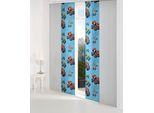 Schiebegardine WIRTH "Trucks" Gr. 2, blau (hellblau), B:60cm H:175cm, Satin, Polyester, Gardinen, Schiebegardine, Nickelodeon