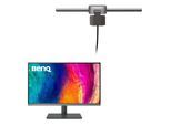 BenQ DesignVue PD2706U Grafik Monitor 68,58 cm (27") + BenQ Screenbar Halo 2 - LED-Monitorlampe schwarz