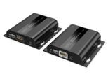 Digitus HDMI IP Extender Set, 4K/60Hz 120/200 m, PoE, One-to-Many, CAT, Schwarz