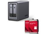 Ugreen NASync DXP2800 NAS System 2-Bay + Western Digital Festplatte 16 TB (2 x 8 TB)