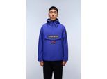 Regenjacke NAPAPIJRI "RAINFOREST", Herren, Gr. L, blau (royal blau), Obermaterial: 100% Polyamid, Jacken Regenjacke, mit Kapuze, Langarm, unifarben