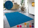 Wollteppich OTTO HOME "Karchau", blau, B:40cm H:13mm L:60cm, Schurwolle, Teppiche, Handweb Teppich, meliert, reine Wolle, handgewebt, brilliante Farben