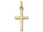 Kette mit Anhänger ONE ELEMENT "Schmuckset - Set mit Halskette Kreuz Anhänger aus 333 Gelbgold", gold, Halsketten, Damen, Gelbgold 333 Gold, Gelbgold 333, Gold, Bedeutungsvoll & zeitlos – ein Begleiter mit Persönlichkeit