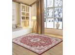 Wollteppich OTTO HOME "Oriental D1", rot, B:50cm H:10mm L:80cm, Schurwolle, Teppiche, reine Wolle, Orient-Optik, Wohnzimmer