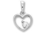 Kettenanhänger ONE ELEMENT "Zirkonia Herz Herz Anhänger aus 925 Silber", silber, Schmuckanhänger, Damen, Silber 925 (Sterlingsilber), Kettenanhänger, Herz mit Bedeutung – eine feine Geschenkidee für viele Anlässe