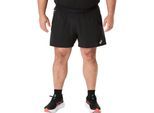 Laufshorts ASICS "ROAD 5IN SHORT", Herren, Gr. M, N-Gr, grau (performance schwarz, graphite grau), Obermaterial: 100% Polyester, Hosen