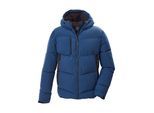Steppjacke KILLTEC "KOW 255 MN QLTD JCKT", Herren, Gr. M, blau (dunkelblau), Obermaterial: 100% Polyester.Futter: 100% Polyester.Füllung: 100% Polyester, Jacken Steppjacke, Wasserabweisende Herrenjacke mit reflektierenden Elementen
