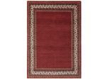 Orientteppich OTTO HOME "Levin" Gr. 1, rot, B:60cm H:12mm L:90cm, Wolle, Teppiche, Fransenteppich, handgeknüpft, reine Wolle, mit Fransen, auch als Läufer, Wohnzimmer