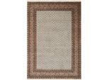 Orientteppich OTTO HOME "Levin" Gr. 12, beige (creme), B:80cm H:12mm L:250cm, Wolle, Teppiche, Fransenteppich, handgeknüpft, reine Wolle, mit Fransen, auch als Läufer, Wohnzimmer