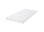 Julius Zöllner Kindermatratze, Weiß, Textil, Füllung: Vlies, rechteckig, 70x140 cm, Lga, Hohenstein, Made in Germany, Oeko-Tex® Standard 100, Bezug abnehmbar/waschbar, für Hausstauballergiker geeignet, klimatisierte Belüftungskanäle, optimale Belüftung, atmungsaktiv, schadstoffgeprüft, bessere Druckentlastung durch Noppenstruktur, alternative Größen erhältlich, Wendematratze, Sicherheits-Trittkant