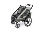 ABC Design Fahrradanhänger , Olivgrün , Textil , 80.5x111x109 cm , EN 1888 , Baby on Tour, Kinderwagen