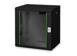 Digitus 12HE 19"-Wandgehäuse Unique Serie RAL 9005 schwarz