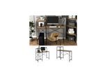 Vicco Arbeitstisch Fyrk 120 x 75 cm, Eiche Schwarz, Schreibtisch, Arbeitsplatz, Industrial
