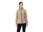 Fleecejacke VAUDE "WOMEN'S IDRIS FLEECE HOODY", Damen, Gr. 40, beige (linen), Obermaterial: 100% Polyester. Futter: 100% Polyester, normal, Jacken Fleecejacke, mit Reissverschluss, aus Polyester, leichtes Futter