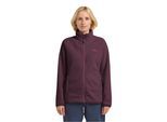 Fleecejacke JACK WOLFSKIN "Moonrise", Damen, Gr. 3XL, amaranth, Obermaterial: 100% Polyester, normal, Jacken Fleecejacke, für Wandern und Trekking, aus recyceltem POLARTEC 200-Material