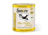 Sanoro Menü Classic vom Bio-Huhn mit 55 % Fleischanteil 6x800g