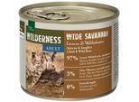 REAL NATURE WILDERNESS Nassfutter Katze, Adult Wide Savannah, Lamm und Wildschwein 12x200 g