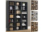 VCM Holz CD DVD Standregal Bücherregal Medienregal Raumteiler Deko Regal Megosa M