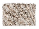Badematte WENKO "Lerici", beige braun meliert, H:60mm, Materialmix, Badematten, Badematte, fusselfreier Badteppich, 3D-Struktur, hohe Feuchtigkeitsaufnahme