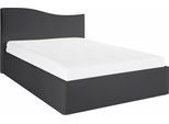 Polsterbett, grau (anthrazit), B:132cm L:210cm, Bezug Bett: Kunstleder;Bonnell-Federkernmatratze: 51% Polypropylen, 39% Polyester und 10% Baumwolle;Kaltschaummatratze: 100% Polyester, Bezug abnehm- und waschbar bis 60C, WESTFALIA SCHLAFKOMFORT, Betten, Polsterbett ohne Bettkasten Polsterbett, inkl. Bettkasten bei Ausführung mit Matratze